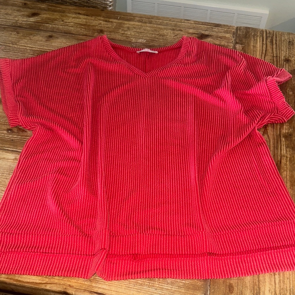 Vibrant Red Women's Top